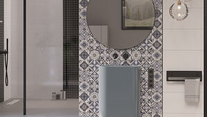 ceramika końskie white glossy / patchwork majolika 