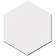 Equipe Ceramicas, Scale, EQUIPE HEXAGON WHITE PŁYTKA ŚCIENNA 12.4X10.7 (21911) 