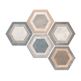 Vives, Rift, VIVES BUSHMILLS MULTICOLOR HEXAGONO GRES 23.3X26.8 