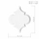 Dunin, Arabesco, DUNIN ARABESCO WHITE PŁYTKA ŚCIENNA 13.1X15.8 
