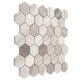 Dunin, Woodstone, DUNIN WOODSTONE GREY HEXAGON 48 MOZAIKA KAMIENNA 29.8X30.2 