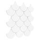Dunin, Arabesco, DUNIN MINI FISH SCALE WHITE 88 MOZAIKA 29.6X30 