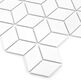 Dunin, Rombic, DUNIN MINI ROMBIC WHITE 48 MOZAIKA 26.8X30.7 