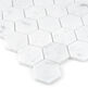 Dunin, Black&White, DUNIN CARRARA WHITE HEXAGON 48 MOZAIKA KAMIENNA 29.8X30.2 
