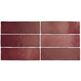 Equipe Ceramicas, Magma, EQUIPE MAGMA BURGUNDY PŁYTKA ŚCIENNA 6.5X20 (24967) 