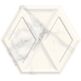 Paradyż, Morning, PARADYŻ MORNING BIANCO HEKSAGON STR PŁYTKA ŚCIENNA 19.8X17.1 