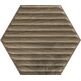 Paradyż, Serene, PARADYŻ SERENE BROWN HEKSAGON STRUKTURA PŁYTKA ŚCIENNA 19.8X17.1 