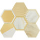 Ape Ceramica, Calacatta Slow, APE CERAMICA CALACATTA SLOW BOHO HEXAGON GRES MATT 13.9X16 