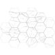 Ribesalbes, Shaped Marble, RIBESALBES SHAPED MARBLE HEX CARRARA GLOSS PŁYTKA ŚCIENNA 15X17.3 