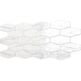 Ribesalbes, Shaped Marble, RIBESALBES SHAPED MARBLE HEX CARRARA GLOSS PŁYTKA ŚCIENNA 10X20 