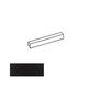Equipe Ceramicas, Costa Nova, EQUIPE COSTA NOVA BLACK MATT CORBEL 2X20 (28964) 