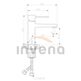 Invena, Glamour, INVENA GLAMOUR BATERIA UMYWALKOWA CHROM (BU-02-001-V) 
