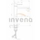 Invena, Glamour, INVENA GLAMOUR BATERIA UMYWALKOWA ZŁOTA (BU-02-W09-V) 