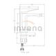 Invena, Neri, INVENA NERI BATERIA BIDETOWA CZARNA (BB-01-004-L) 