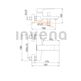 Invena, Paros, INVENA PAROS BATERIA WANNOWA CHROM (BW-09-001-A) 