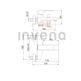 Invena, Paros, INVENA PAROS BATERIA WANNOWA CZARNA (BW-09-004-A) 