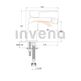 Invena, Paros, INVENA PAROS BATERIA BIDETOWA CZARNA (BB-09-004-A) 