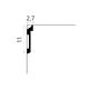 Mardom, Listwy Sufitowe, MARDOM MD025 LISTWA SUFITOWA 200X11X2.7 