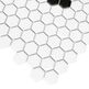 Dunin, House Loves, DUNIN MINI HEXAGON BLACK BEETLE MATT MOZAIKA 26X30 