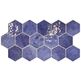 Realonda, Hex, REALONDA HEX ZELLIGE AZURE GRES 26.5X51 