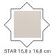 Equipe Ceramicas, Porto, EQUIPE PORTO STAR TAUPE GRES 17.5X20 (30626) 