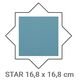 Equipe Ceramicas, Porto, EQUIPE PORTO STAR AZURE GRES 17.5X20 (30628) 
