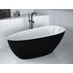 Besco, Goya, BESCO GOYA MATT BLACK & WHITE 140 WANNA WOLNOSTOJĄCA 142X62 (WMMC-140G) 