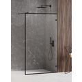NEW TRENDY AVEXA BLACK KABINA WALK-IN WZÓR RAMKA. SZKŁO CZYSTE 6MM 80X200 (EXK-2039) 