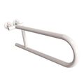 ANDEX BEZ BARIER UCHWYT PÓŁOKRĄGŁY UCHYLNY BIAŁY STAL NIERDZEWNA (801/B) 