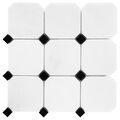 DUNIN BLACK&WHITE PURE B&W OCTAGON 100 MOZAIKA KAMIENNA 30.5X30.5 
