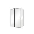 BESCO EXO-CH BLACK 80 PANEL SZKŁO PRZEJRZYSTE 80X190 (PCH-8B-190C) 