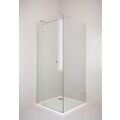 SEA-HORSE FRESH LINE KABINA KWADRATOWA 90X90X195 CHROM SZKŁO TRANSPARENTNE LEWA 