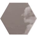 RIBESALBES GEOMETRY CHARCOAL HEX PŁYTKA ŚCIENNA 15X17.3 