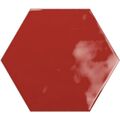 RIBESALBES GEOMETRY RED HEX PŁYTKA ŚCIENNA 15X17.3 