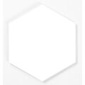 MANUFAKTURA MOZAIK HEKSAGON BIAŁY POŁYSK MOZAIKA 25X29 