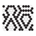 DUNIN MINI HEXAGON B&W LACE MOZAIKA PREMIUM MAT 26X30 