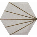 DECUS HEXAGONO CUNA CREMA LINE DEKOR 15X17 