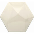 DECUS HEXAGONO PIRAMIDAL CREMA BRILLO PŁYTKA ŚCIENNA 15X17 