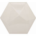 DECUS HEXAGONO PIRAMIDAL PERLA BRILLO PŁYTKA ŚCIENNA 15X17 