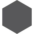 CARMEN CERAMIC ART HEXAGON GRAPHITE GRES 17.5X20.2 