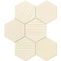 TUBĄDZIN HORIZON HEX IVORY MOZAIKA 28.9X22.1 