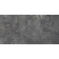DOMINO INFINITY ANTHRAZITE MAT STOPNICA REKTYFIKOWANA 29.8X59.8X0.8 