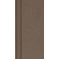 PARADYŻ INTERO BROWN STOPNICA PROSTA NACINANA MAT 29.8X59.8 