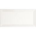 APE CERAMICA BISELADO BLANCO BRILLO 10X20 