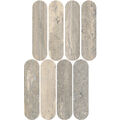 MARAZZI MYSTONE TRAVERTINO SILVER LUX MOSAICO OVALE M9PK 20X36.5 