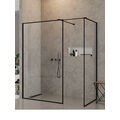 NEW TRENDY NEW MODUS BLACK KABINA WALK-IN. SZKŁO CZYSTE 8MM 150X120X200 (EXK-0124) 