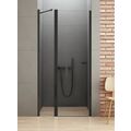 NEW TRENDY NEW SOLEO BLACK DRZWI PRYSZNICOWE WNĘKOWE JEDNODRZWIOWE. SZKŁO CZYSTE 6MM 110X195 (D-0243A) 