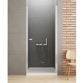 NEW TRENDY NEW SOLEO DRZWI PRYSZNICOWE WNĘKOWE. SZKŁO CZYSTE 6MM 90X195 (D-0121A) 