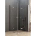 NEW TRENDY NEW SOLEO KABINA KWADRATOWA.DRZWI SKŁADANE PODWÓJNIE.SZKŁO CZYSTE 6MM 100X100X195 (D-0150A/D-0154A) 