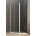 NEW TRENDY NEW SOLEO KABINA PIĘCIOKĄTNA ASYMETRYCZNA. SZKŁO CZYSTE 6MM 100X80X195 (K-0611) 